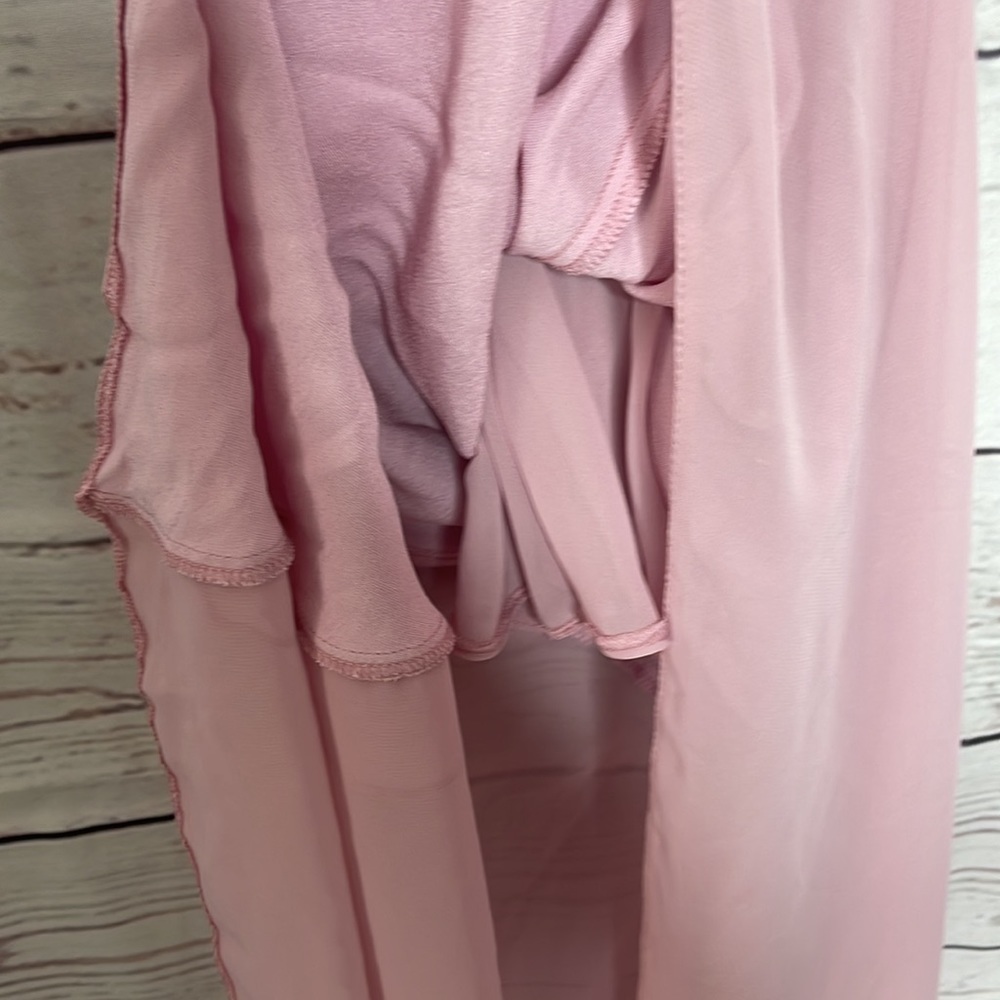 NWT Topshop Asymmetrical Frill Maxi Slip Dress Dress Sz 10! - Picture 15 of 15
